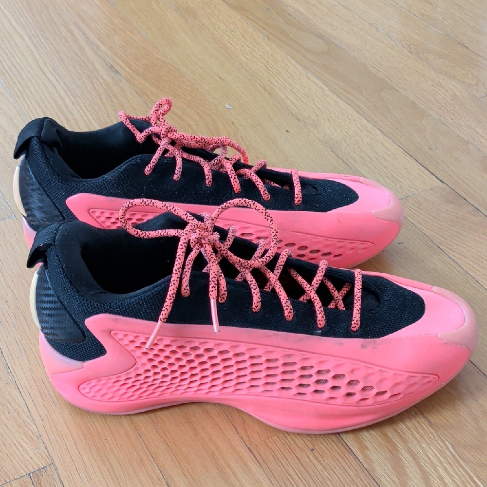 adidas Black and Pink Athletic Shoes